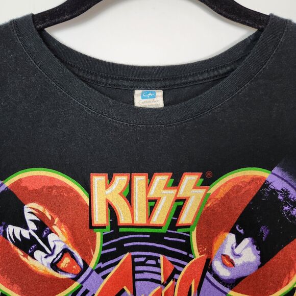 Vtg Kiss Shirt Womens XXL Band Tee Alternative Hard Punk Edgy‎ Goth Rocker Music - Picture 2 of 7